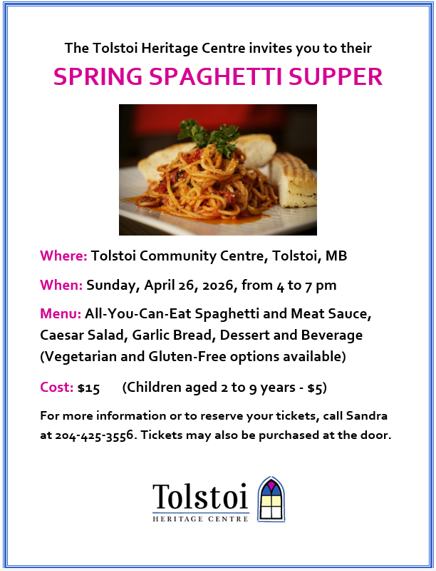 Tolstoi Spaghetti Supper