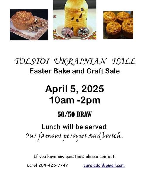 Tolstoi Ukrainian Easter Bake / Craft Sale