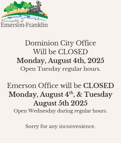 Municipal Office's & Transfer Station Closed