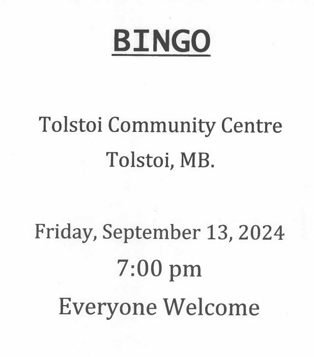 Bingo in Tolstoi
