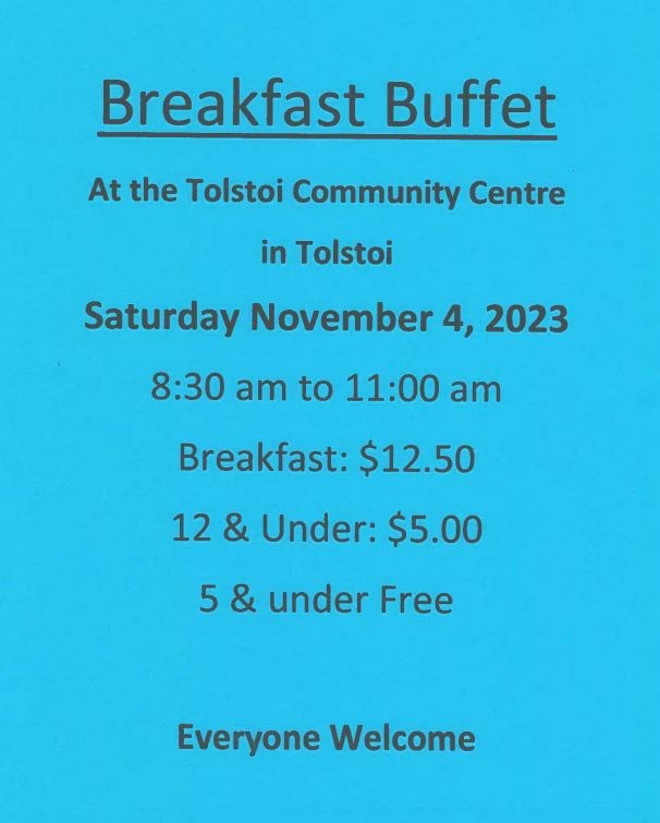 Tolstoi Pancake Breakfast