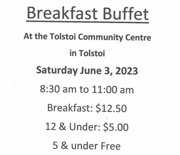 Tolstoi Pancake Breakfast