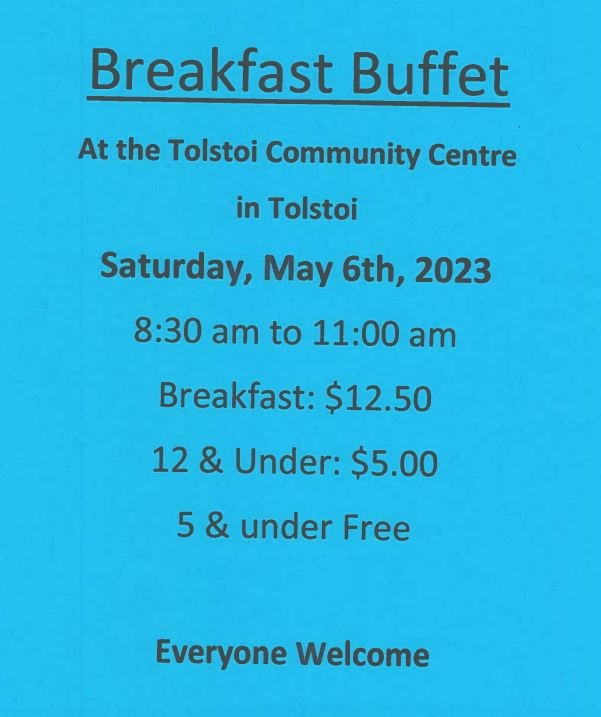 Tolstoi Pancake Breakfast