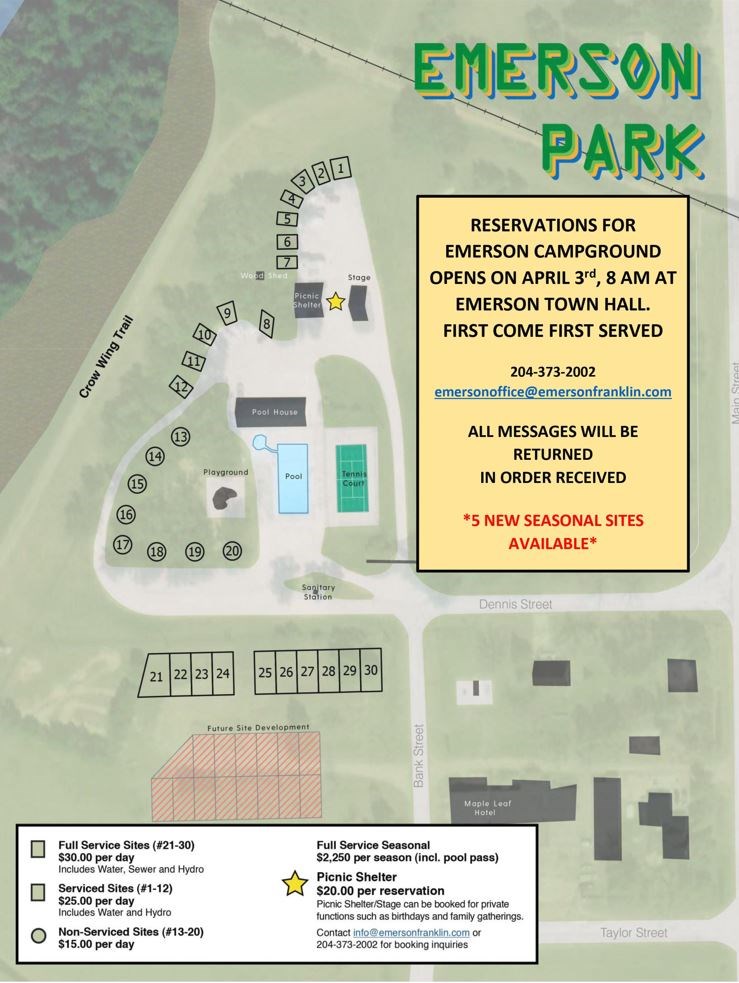 Emerson Park - Reservations Open 8AM