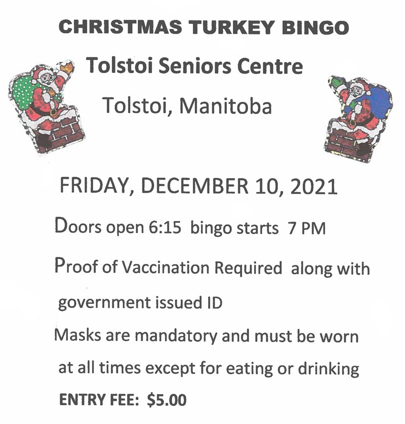 Christmas Turkey Bingo - Tolstoi