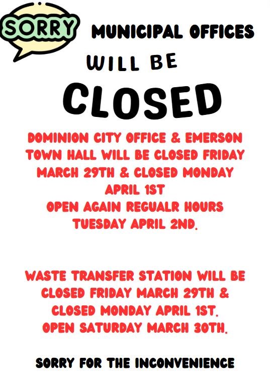 Municipal Office's Closed