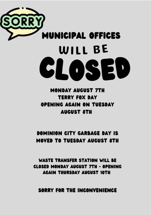 Municipal Office's Closed