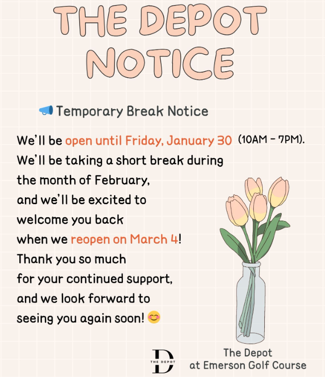 The Depot Notice