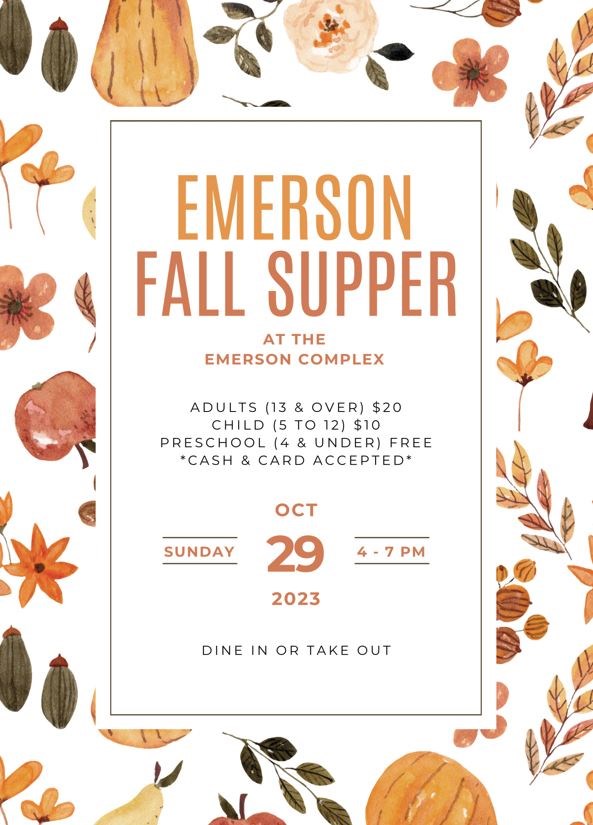 Emerson Fall Supper