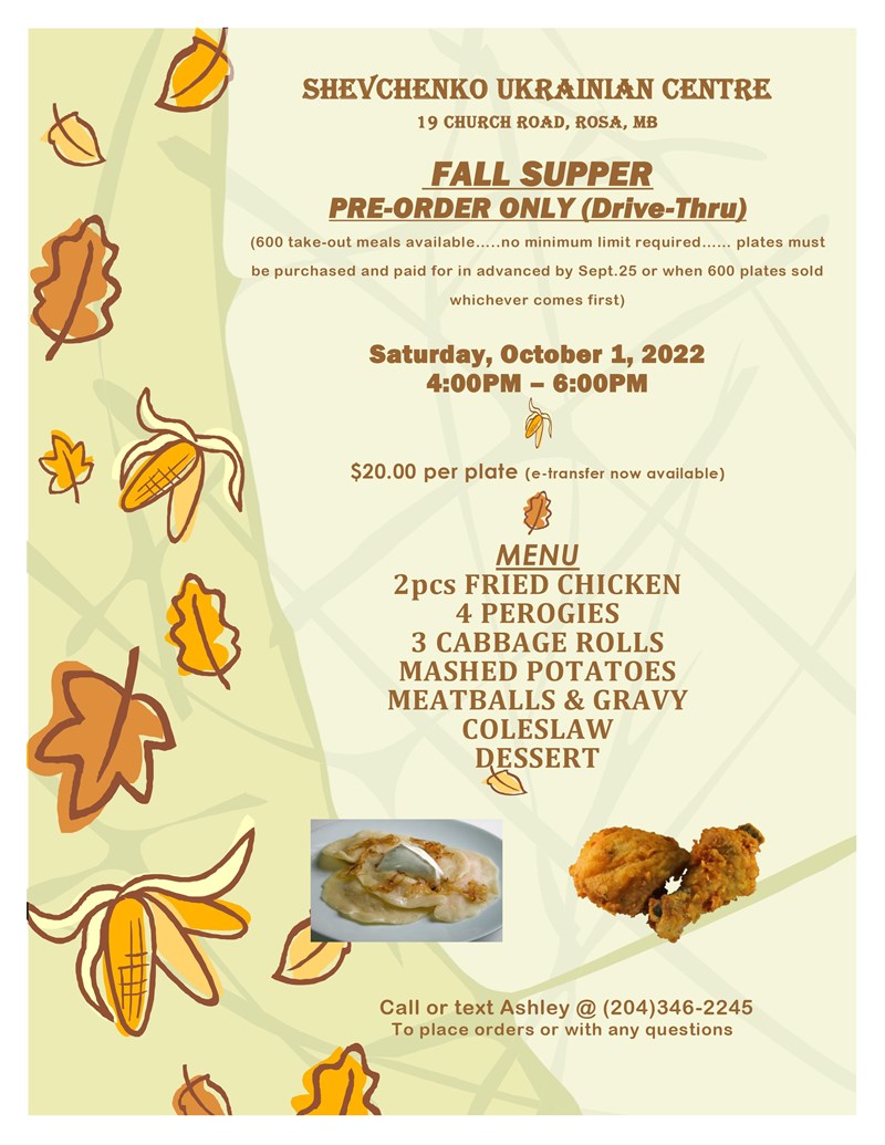 Shevchenko Fall Supper