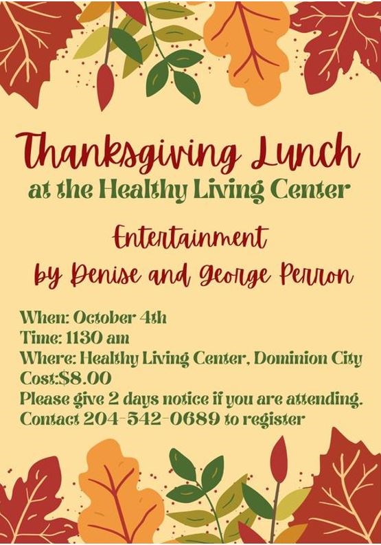 Thanksgiving Lunch at The Healthy Living Center