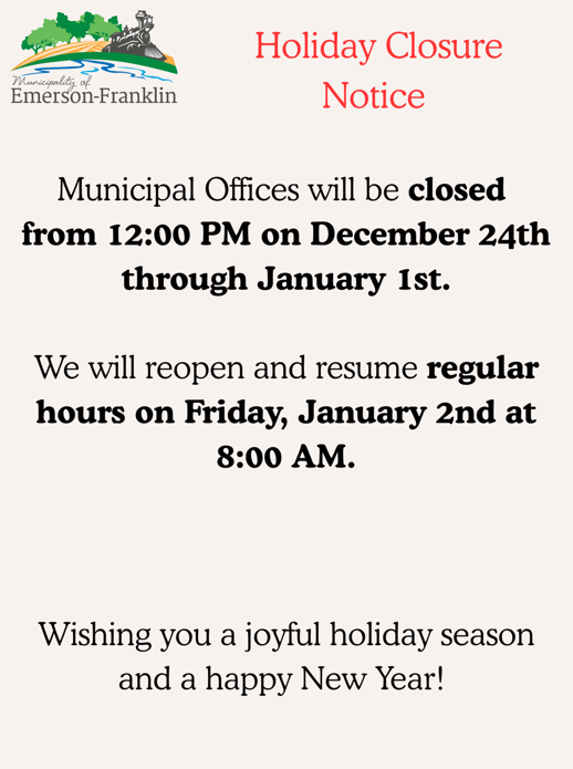 Municipal Office's Closed