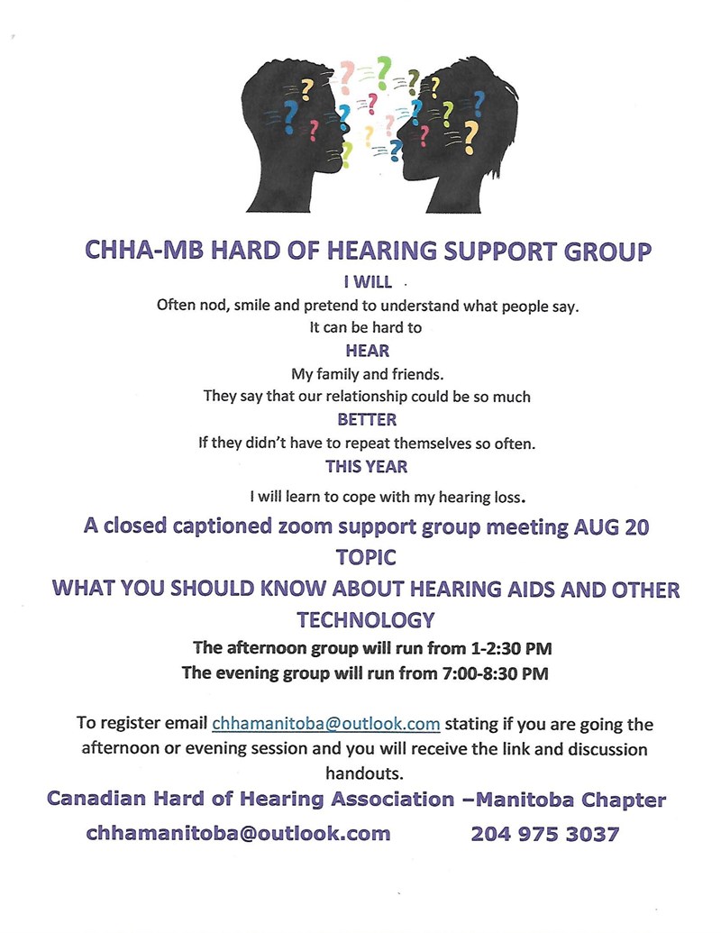 CHHA- MB Hard of Hearing Support Group