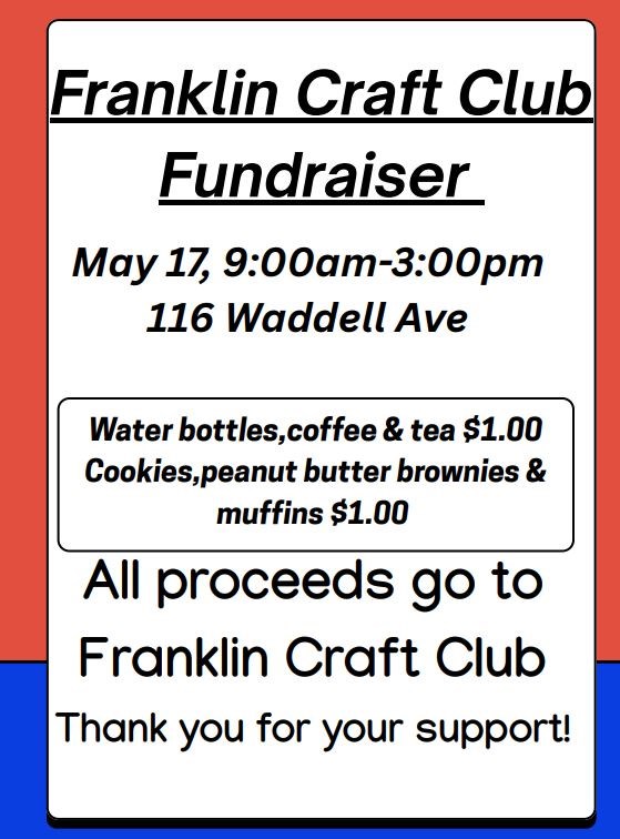 Snacks at Franklin Craft Club