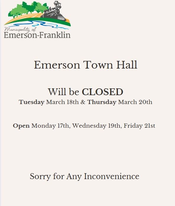 Emerson Office Closed