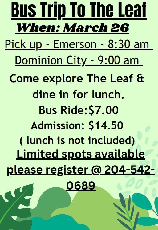 Bus Trip to the Leaf