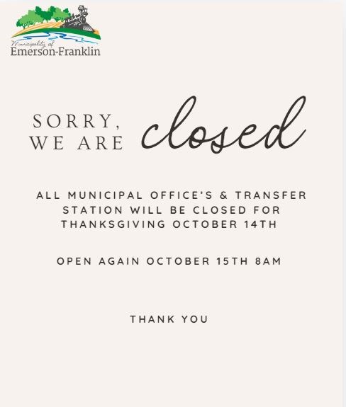 All Municipal Offices Closed