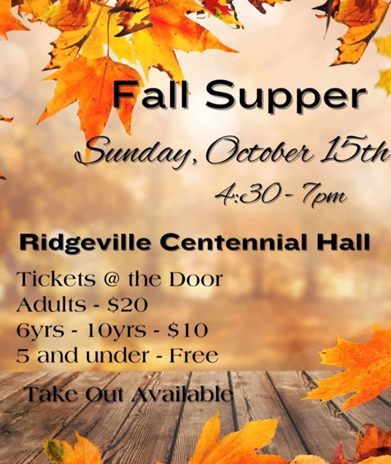 Ridgeville Fall Supper