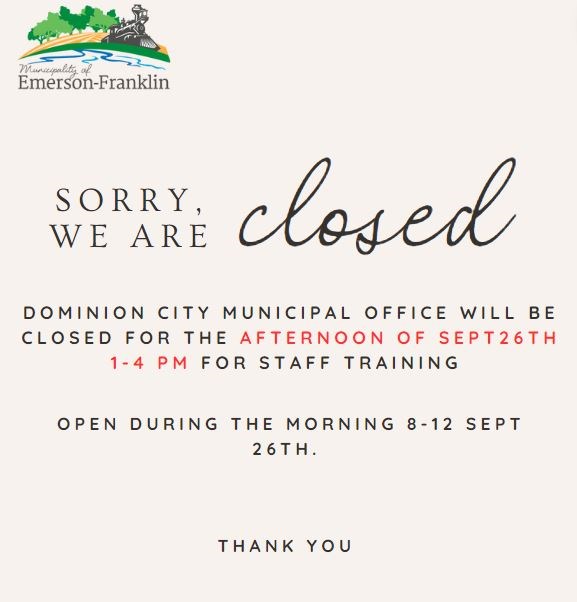 Municipal Office Closed
