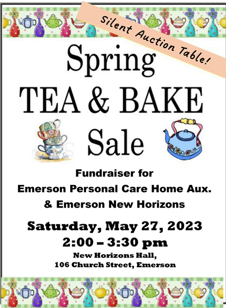 Spring Tea & Bake Sale
