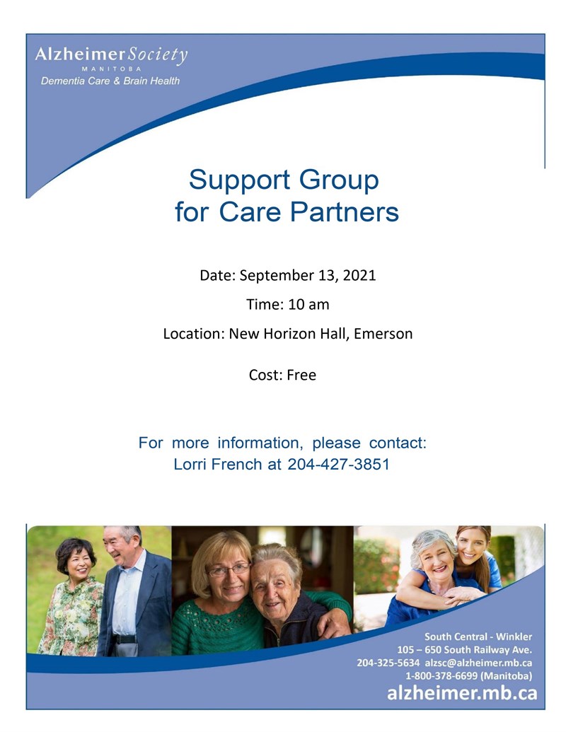 Alzheimer's Society Support Group for Care Partners
