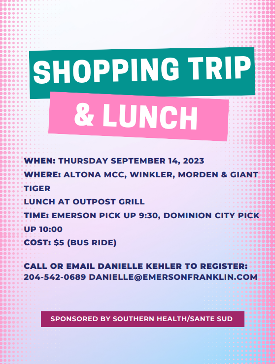 Shopping Trip and Lunch