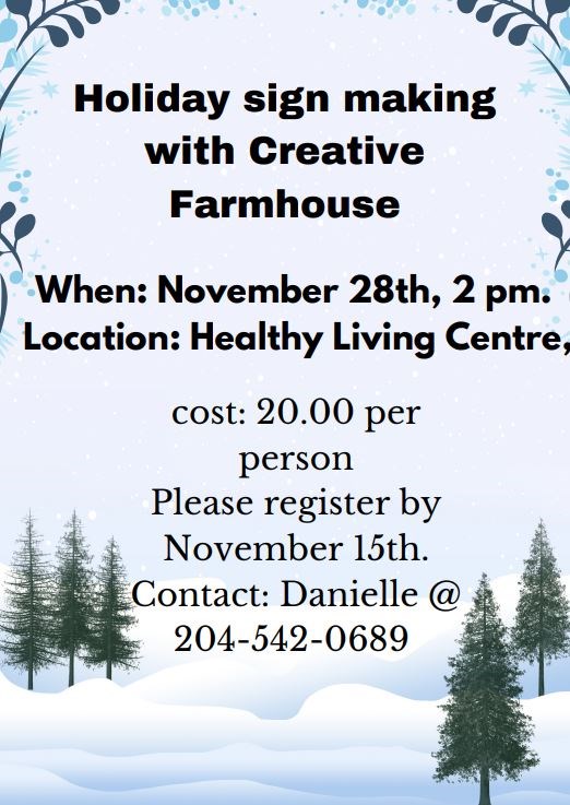Sign Making at the Healthy Living Center