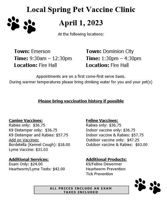 Pet Vaccine Clinic