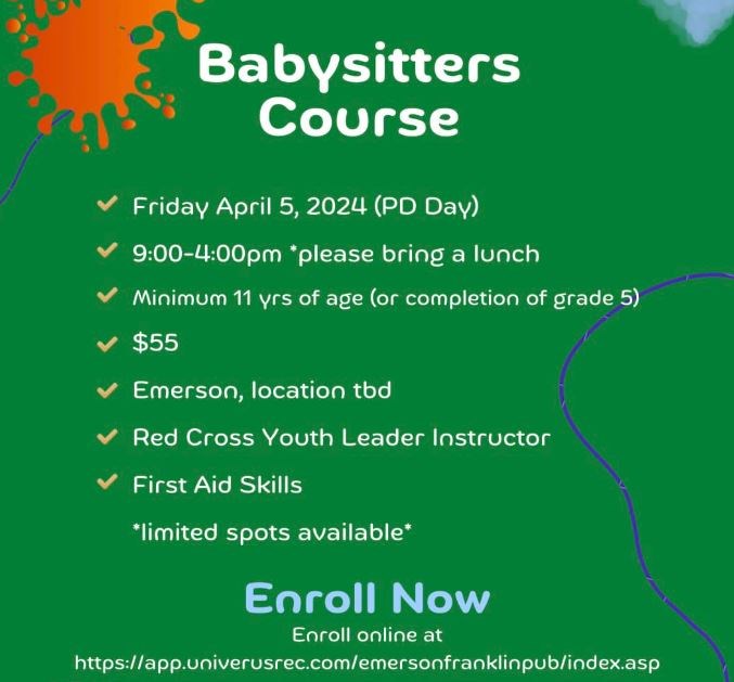 Babysitters Course
