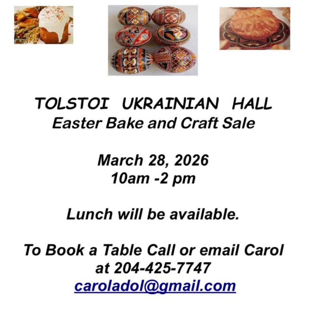 Tolstoi Bake Sale