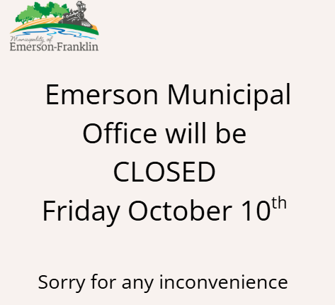 Emerson Office Closed