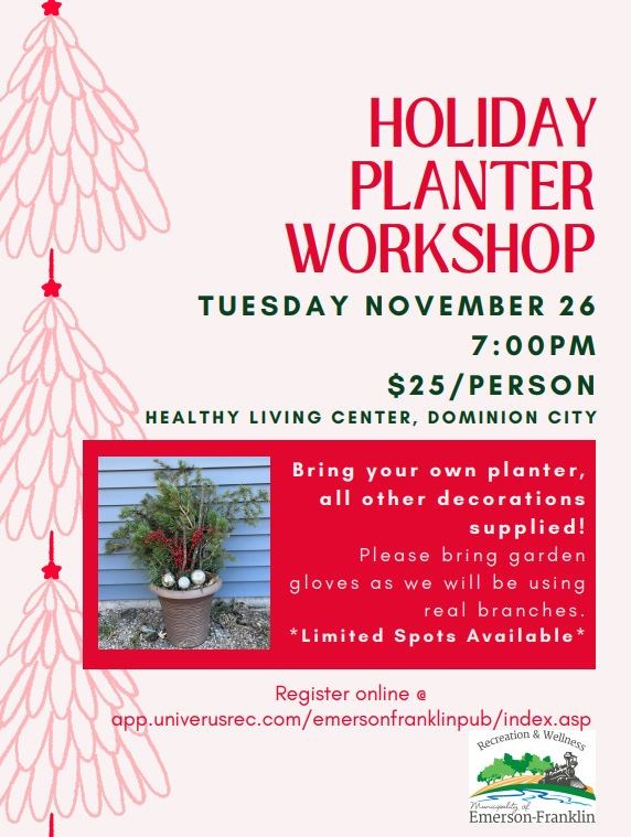 Holiday Planter Workshop