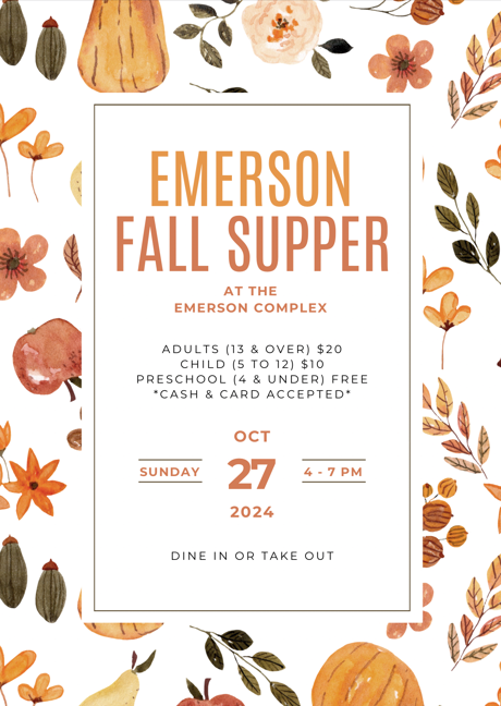 Emerson Fall Supper
